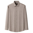 Mens Solid Color Brushed Thicker Long Sleeve Shirt Top