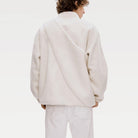 Women’s thickened color-block casual sweatshirt in cream