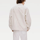 Women’s thickened color-block casual sweatshirt in cream