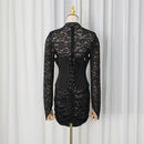 Women's Lace Design Slim-fit Short Dress
