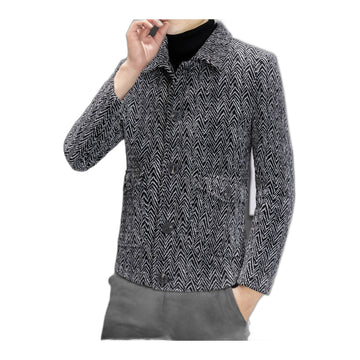 Herringbone Quilted Shirt Jacket