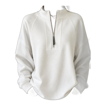 Half Zip Funnel Neck Sweatshirt