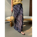 Twill Straight-leg Midi Skirt For Women