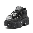 Chunky-sole Punk-style Platform Tank Boots For Women
