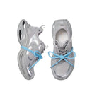 Spring Chunky Silver Sneakers For Women