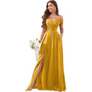 One-shoulder Off-the-shoulder Bridesmaid Dress