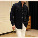 Mens Casual Business Shirt Made From Pure Cotton With A Lampwick Weave For Everyday Wear