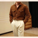 Mens Casual Business Shirt Made From Pure Cotton With A Lampwick Weave For Everyday Wear