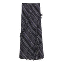 Twill Straight-leg Midi Skirt For Women