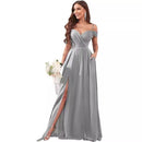 One-shoulder Off-the-shoulder Bridesmaid Dress
