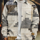 Patterned Graphic Print T-Shirt For Spring And Fall Street Style