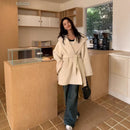 Fashionable Casual Women's Double-Faced Wool Coat