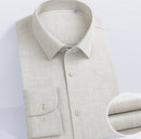 Mens Solid Color Brushed Thicker Long Sleeve Shirt Top