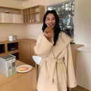 Fashionable Casual Women's Double-Faced Wool Coat